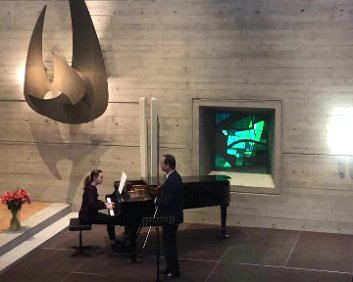 Duett mit Kathia Peter und unserem Dirigenten Christian Enzler